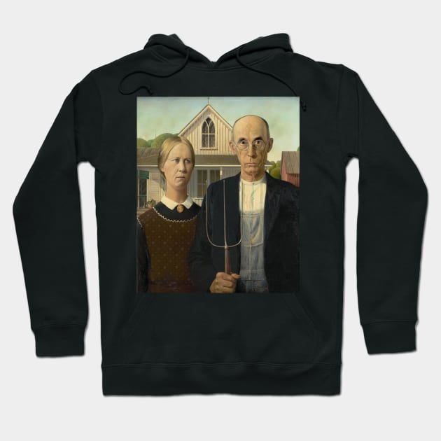 Grant Wood Date - 1930 - American Gothic - Painter Hoodie by Labonneepoque